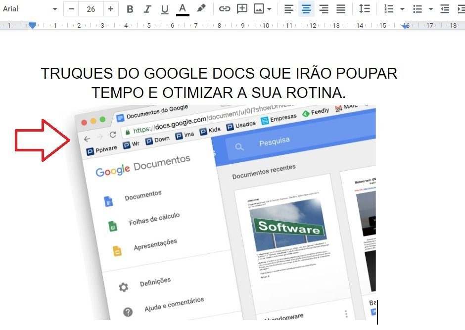 Dica: Já não precisa de escrever os textos no Word, basta ditar